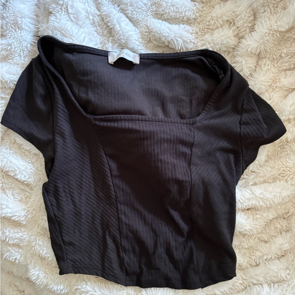 Altard State Cropped T Shirt- Black